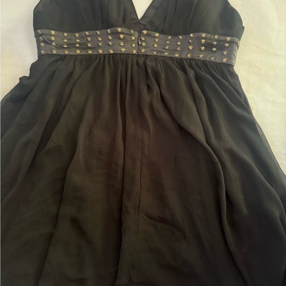 BCBG Black Chiffon ‎ Dress - Picture 3 of 4